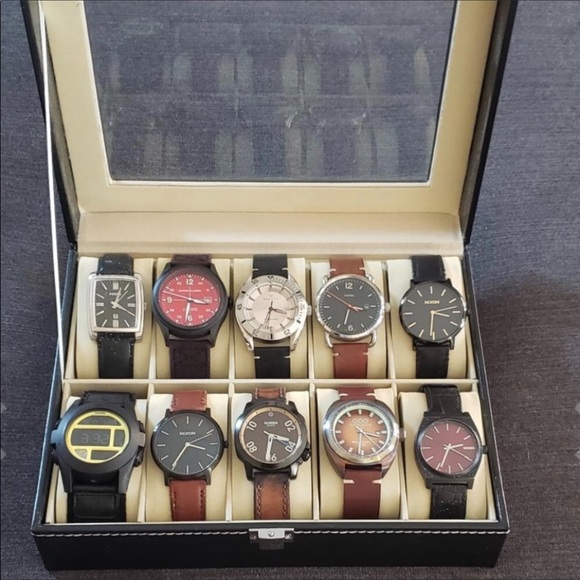 10 Watch leather display case organizer BOUTIQUE